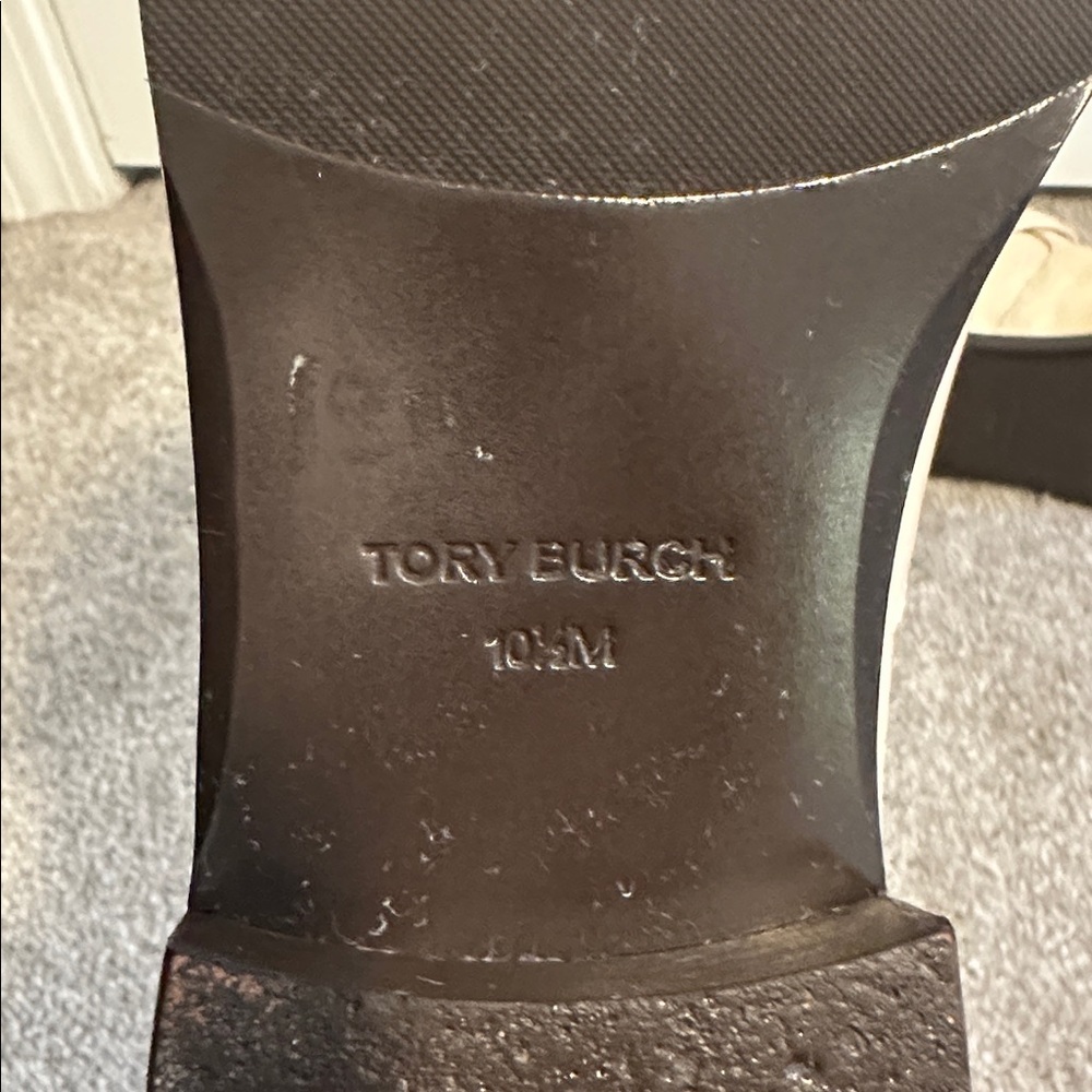 EUC Tory Burch T-Hardware Chelsea Boots in Dulce de Leche size US 10.5 - Picture 12 of 16